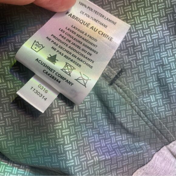 FootJoy FJ DryJoys Hydrolite Rain Jacket Gray Full Zip M Blackhawks Logo NWOT - Picture 9 of 13